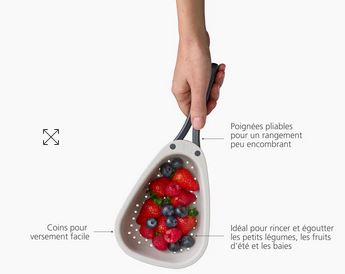 DROPLET PASSOIRE AVEC POIGNEES RECTRACTABLES mini
