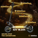 Patinete eléctrico todoterreno isinwheel GT4 de 2400 W con motor dual