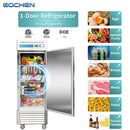 Refrigerador comercial de alcance, 23 pies cúbicos de acero inoxidable con enfriamiento vertical por ventilador