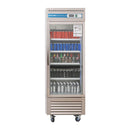 Refrigerador expositor comercial de 1 puerta, refrigerador comercial para bebidas de 27 pulgadas EQCHEN