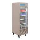 Refrigerador de bebidas comercial de 1 puerta, refrigerador comercial con puerta de vidrio EQCHEN de 27 pulgadas
