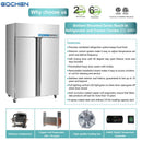 EQCHEN Combo Refrigerador Congelador Comercial de 48 Pulgadas con 2 Puertas