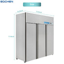 Commercial Reach in Fridge, 3 door 54 Cu.ft  Stainless Steel Commercial Reach in Solid door Upright refrigerator