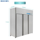 Refrigerador y congelador comercial de 3 puertas