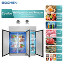 Refrigerador y congelador comercial de 3 puertas