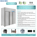 72 Inch 3 Door Garage Fridge Freezer Combo