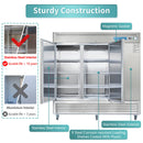 Commercial Reach in Refrigerator, 3 door 72 Cu.ft Stainless Steel Commercial Upright Refrigerator