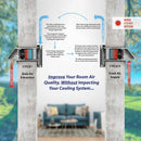 Pioneer® ECOasis 50 Ductless Wall-Mounted Single-Room Wi-Fi Energy Recovery Ventilator