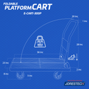Carro de plataforma plegable - 300 kg (660 lb)