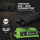 CARGADOR DE BATERÍA FORM 48 voltios para carrito de golf Yamaha G19, G22, 48V- 48V Litio, LiFePO4, Plomo-Ácido - Versión Elite