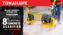 Electric 8” Concrete Scarifier Planer Grinder for Sidewalk Trip Hazard Repair, Traffic Line Removal