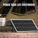 Panel solar monocristalino BougeRV de 200 W, 12 V y 9 BB