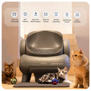 Caja de arena para gatos autolimpiante con tapa abierta Neakasa M1