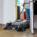 Barredora comercial de empuje de 38" con cepillos de triple potencia