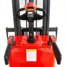 PS3300FE-3M Electric Pallet Stacker, 3300 lbs Capacity, 9.8 ft Lifting Height, Electromagnetic Brake