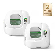 purobot max pro 2 automatic cat litter box double bundle