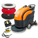 RT50+ 22" Battery Powered Automatic Floor Scrubber, Lithium Battery Power, 13.2 Water Tank, 30000 Sqft/H