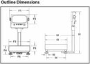 BÁSCULA DE BANCO DE LAVADO DEFENDER XTREME DE OHAUS D32XW60VL DE 120 lb Y 0,02 lb NTEP