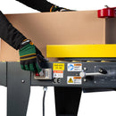 Máquina semiautomática precintadora de cajas con tracción lateral