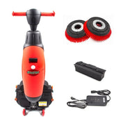 sm430 17 walk behind floor scrubber machine 360 degree rotating head 10000 sqfth cordless rechargeable lithium batterycleaning machinesanitmax 890862