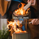 Brasero de mesa Solo Stove Mesa XL con soporte | Mini fogata exterior de baja emisión de humo para zonas urbanas y suburbanas | Funciona con pellets o leña