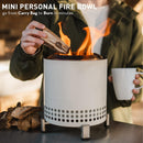 Brasero de mesa Solo Stove Mesa XL con soporte | Mini fogata exterior de baja emisión de humo para zonas urbanas y suburbanas | Funciona con pellets o leña