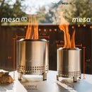 Brasero de mesa Solo Stove Mesa XL con soporte | Mini fogata exterior de baja emisión de humo para zonas urbanas y suburbanas | Funciona con pellets o leña