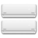 Aire acondicionado de pared con bomba de calor y montaje en pared de 230 voltios y 27000 BTU, 2,25 toneladas, Wi-Fi, 22 SEER2, multizona y Energy-Star, Diamante Ultra