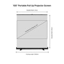 Pantalla de proyector portátil plegable MUBU Alpha con soporte
