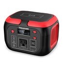 Estación de energía portátil Tomahawk, batería de litio de respaldo de 155Wh 200W y 4 puertos, toma de corriente CA CC, salida de onda sinusoidal pura de 60W USB-C USB-A, digital, luz LED para camping al aire libre, RV