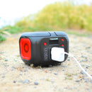 Estación de energía portátil Tomahawk, batería de litio de respaldo de 155Wh 200W y 4 puertos, toma de corriente CA CC, salida de onda sinusoidal pura de 60W USB-C USB-A, digital, luz LED para camping al aire libre, RV