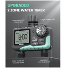 RainPoint 2-Zone Hose Water Timer
