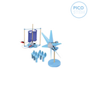 Kit estándar de turbinas eólicas e hidroeléctricas PicoSTEM