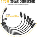 Conectores paralelos para paneles solares BougeRV Solar Y Cable extra largo de 6 a 1