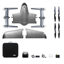 Avión de ala voladora VTOL HEQ Swan Voyager con cámara 4K y cardán de 3 ejes