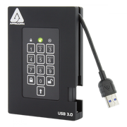 Apricorn Aegis Padlock Fortress Portable Encrypted Rugged Hard Drive -  - Free Shipping on Wellbots